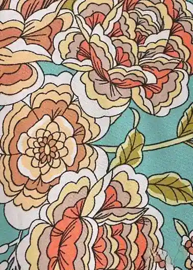 Trendy Boho Kimono Flower Pattern