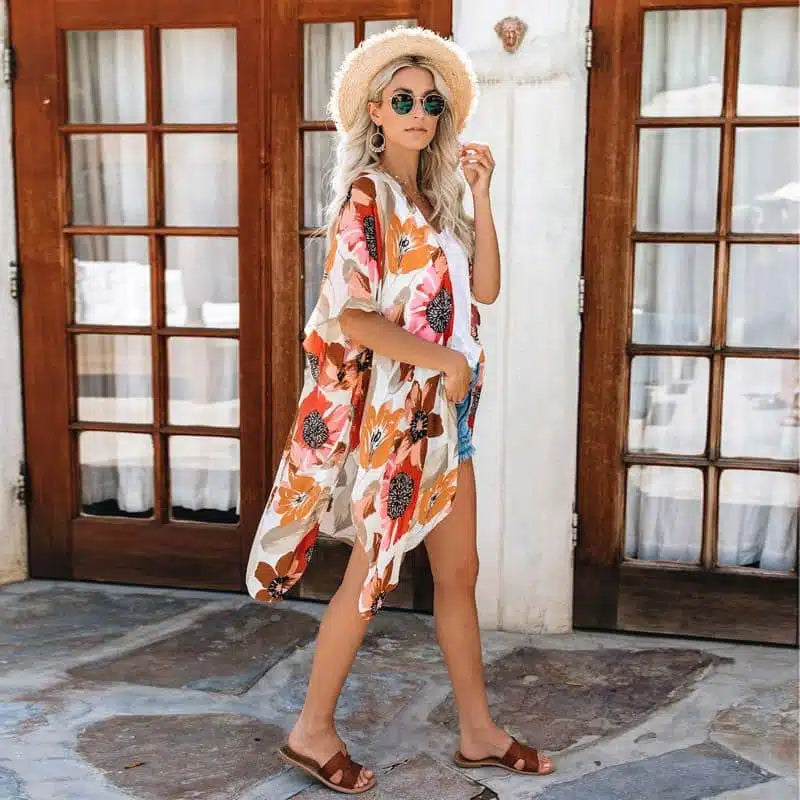 Floral Beach Kimono