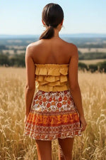 Vintage Bohemian Mini Skirt Camille
