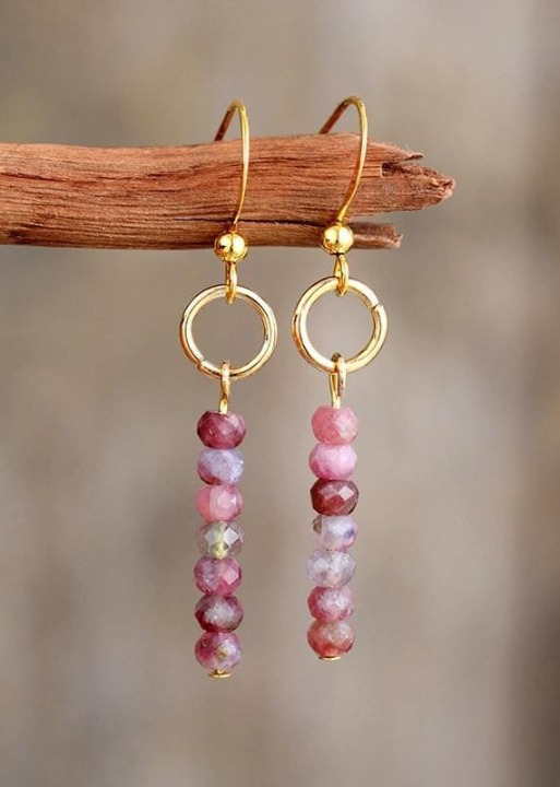 Vintage Boho Dangle Gold Earrings