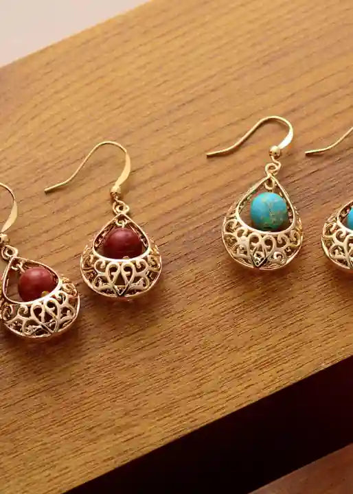 Vintage Boho Gold Earrings