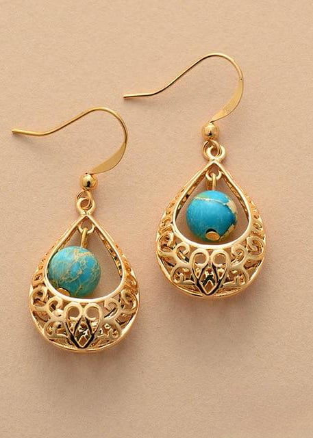 Vintage Boho Gold Earrings