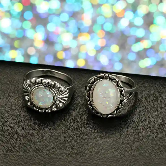 Vintage Boho Ring Set