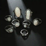 Vintage Boho Ring Set