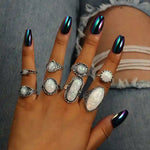 Vintage Boho Ring Set