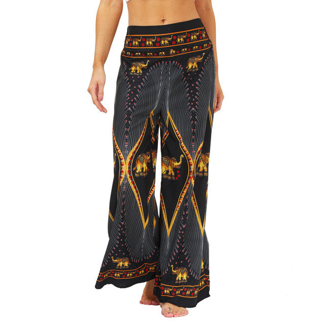 Boho Flare Pants Palazzo