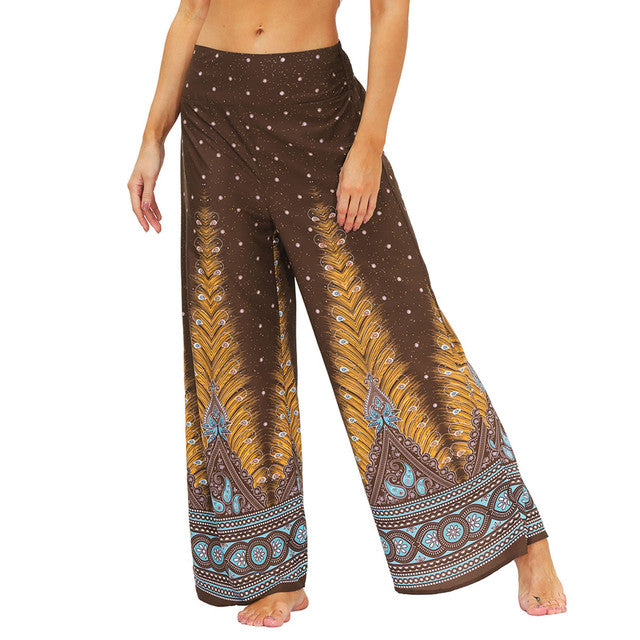 Boho Flare Pants Palazzo