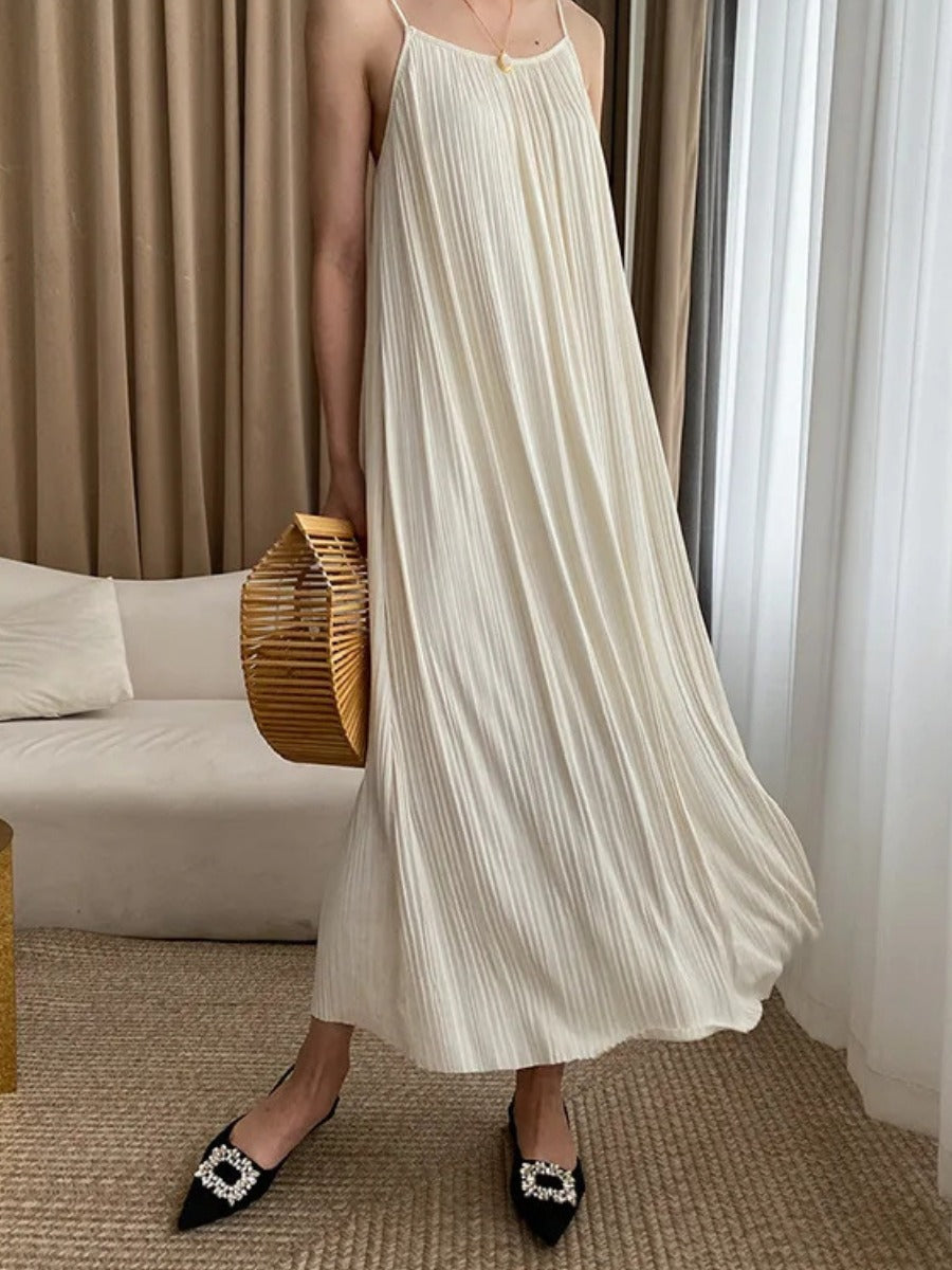 Beige Boho Maxi Dress