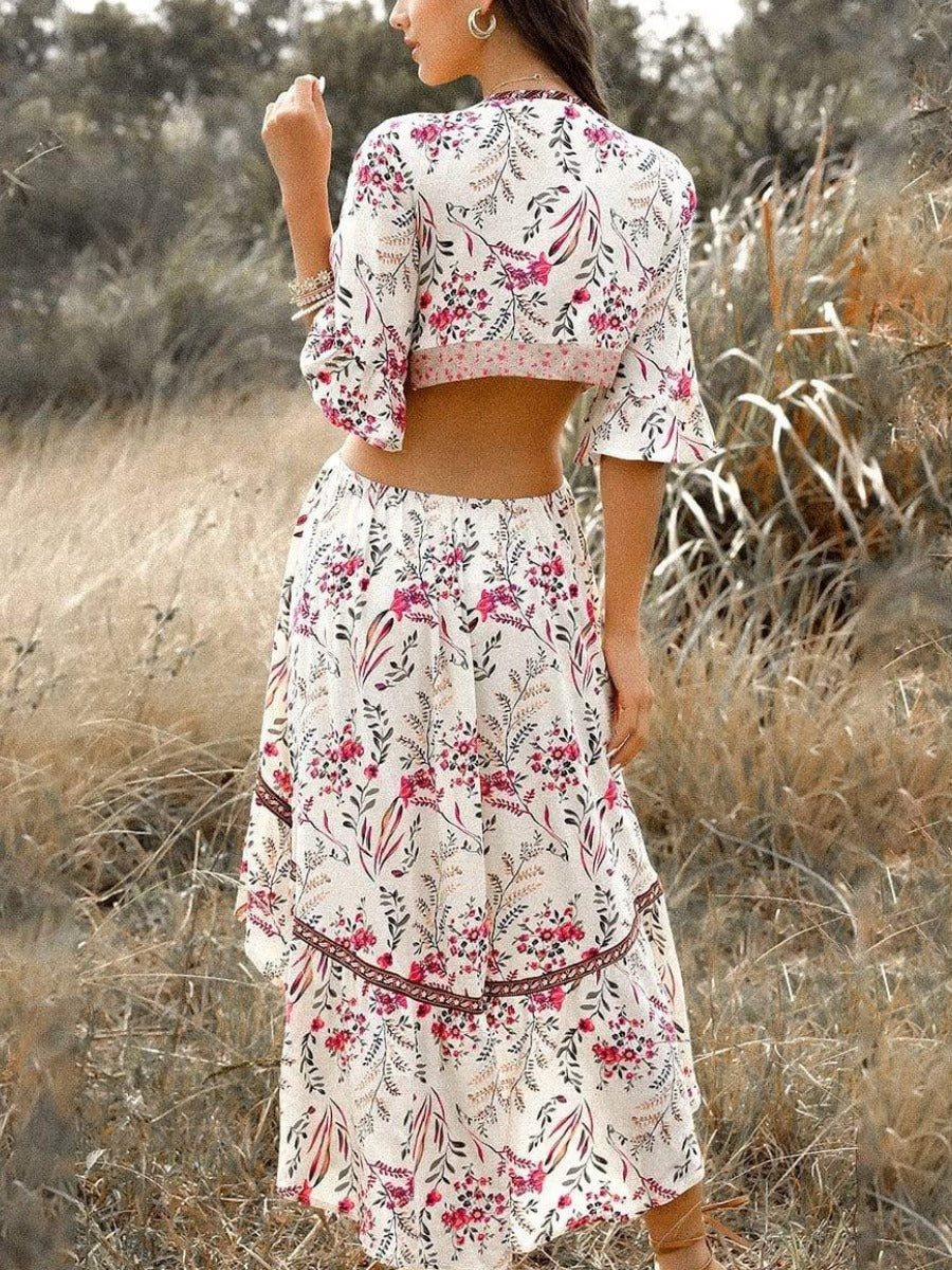 Split Boho Chic Dress