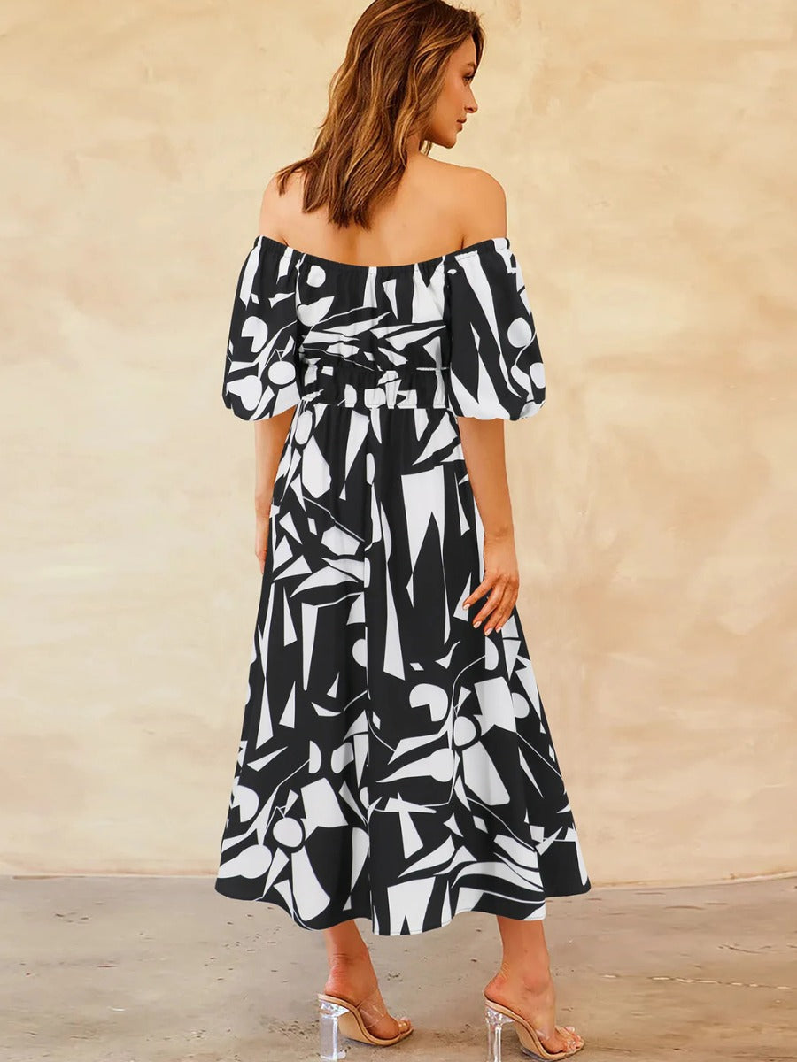 Chic Boho Dress in Black