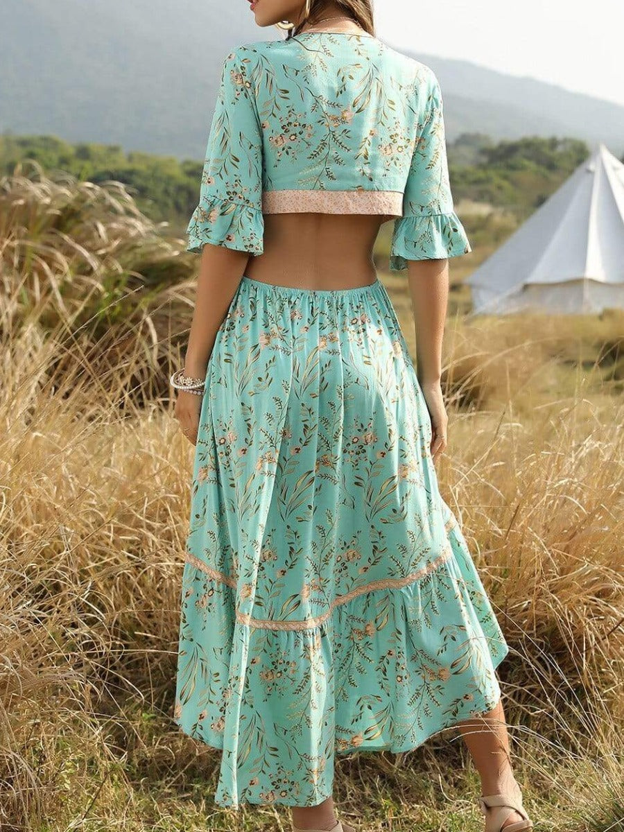 Light Green Boho Dress