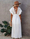 White Beach Boho Dress