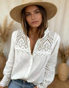 White Boho Blouse For Women