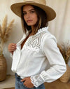 White Boho Blouse For Women