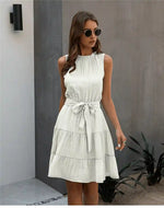 White Boho Chic Mini Dress
