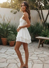 White Boho Mini Dress