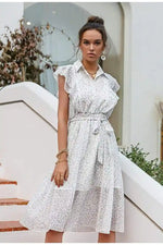 White Boho dress