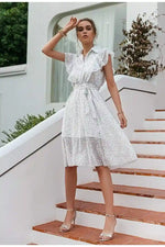White Boho dress