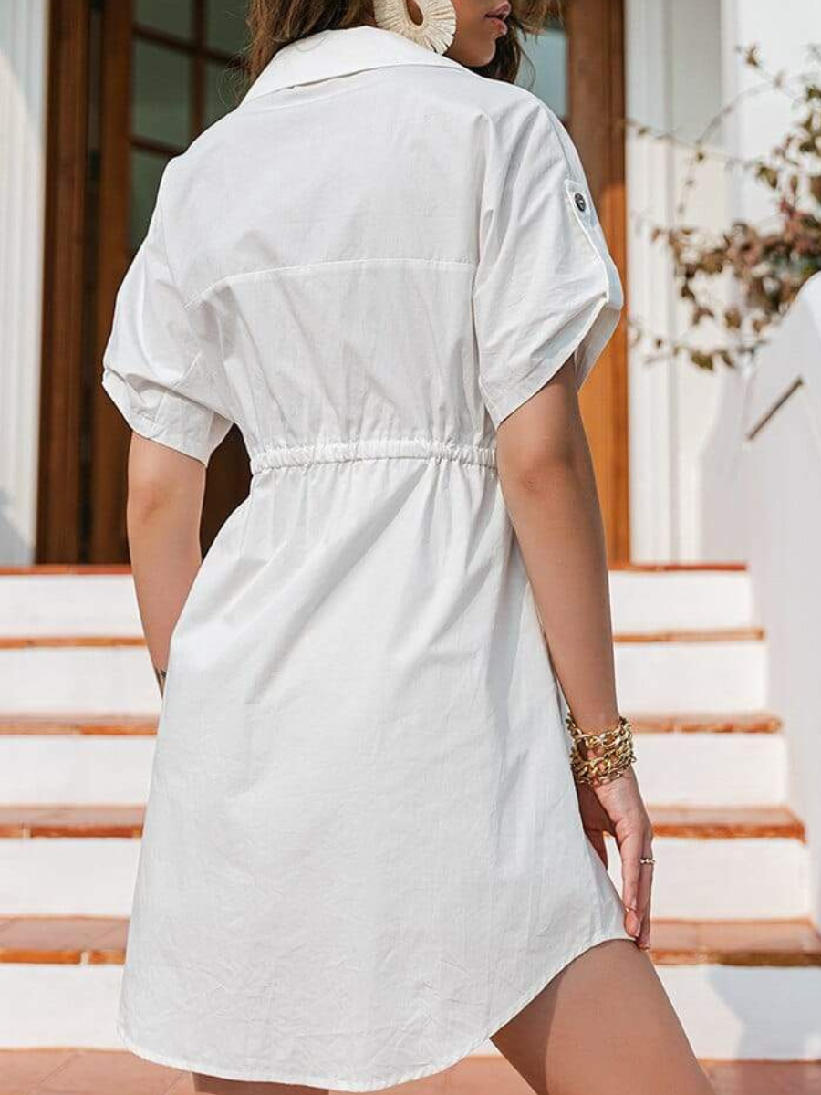 White Casual Mini Dress