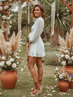 White Mini Bohemian Dress