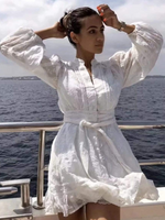 White Mini Bohemian Dress