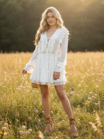 White Romantic Boho Dress