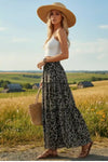 Women High Waist Boho Maxi Skirt