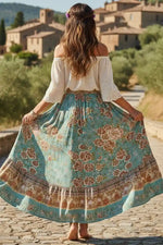 Womens Boho Hippie Long Skirt