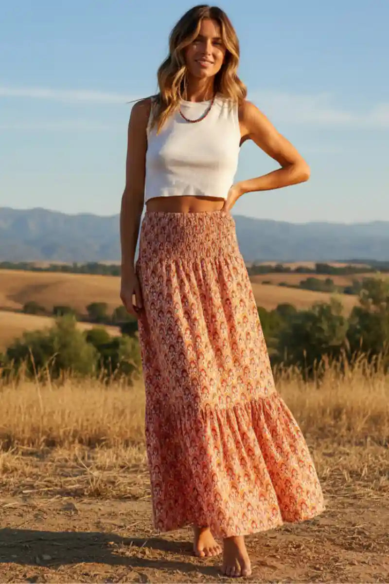 Women's Casual Boho Skirt