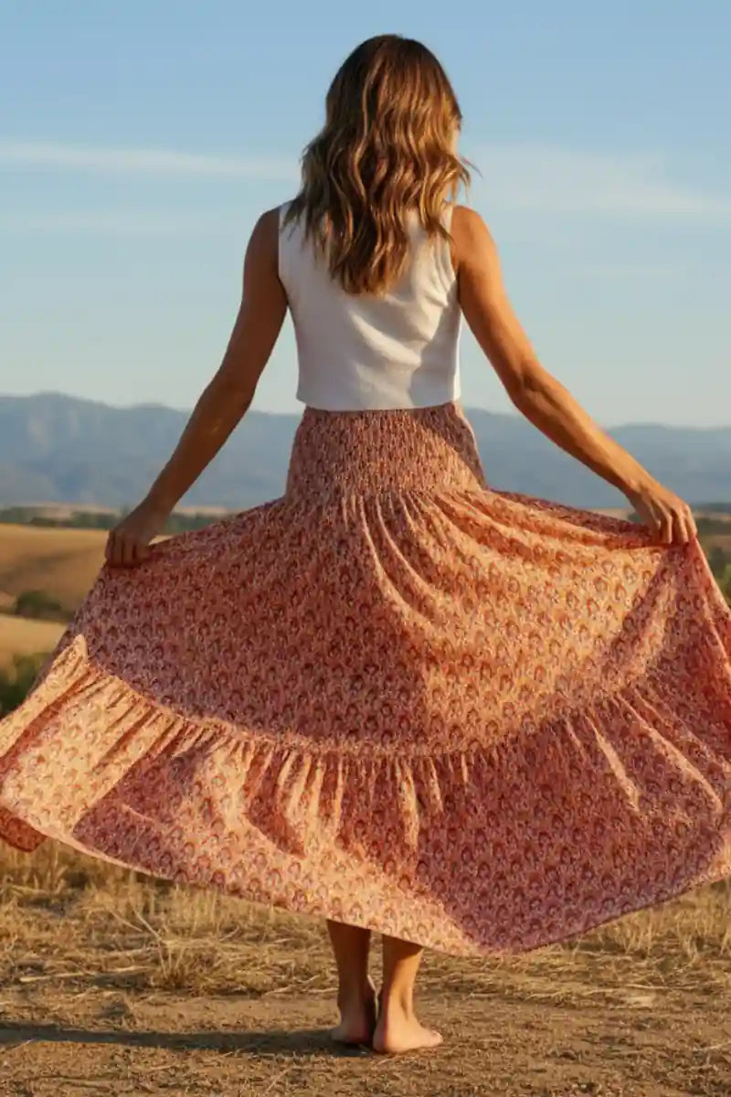 Women's Casual Boho Skirt
