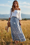 Womens Hippie Bohemian Maxi Skirt