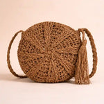 Woven Straw Crossbody Bag