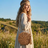 Woven Straw Crossbody Bag