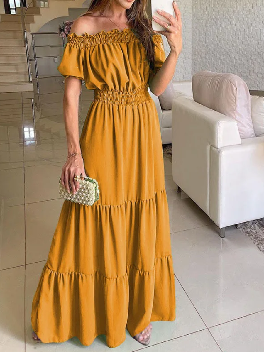 Yellow Boho Maxi Dress