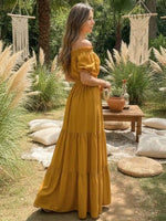 Yellow Boho Maxi Dress