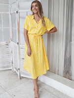 Yellow Maxi Dress Boho