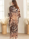 Zebra Print Maxi Dress