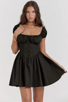 Bohemian Mini Black Dress