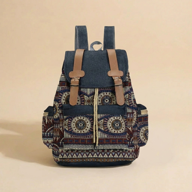 Boho Tribal Canvas Backpack