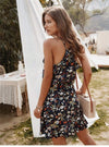 Black Bohemian style Floral dress