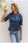 Blouse Boho Chic Bleue