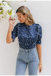 Blouse Boho Chic Bleue