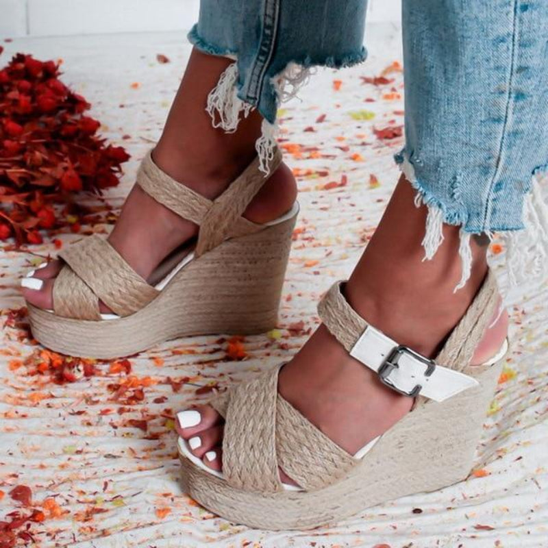 Boho Beach Wedge Sandals