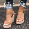 Boho Beach Wedge Sandals