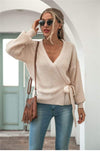 Boho Beige Knit Cardigan