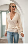 Boho Beige Knit Cardigan