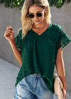 Boho Blouse Ruffle Short Sleeve