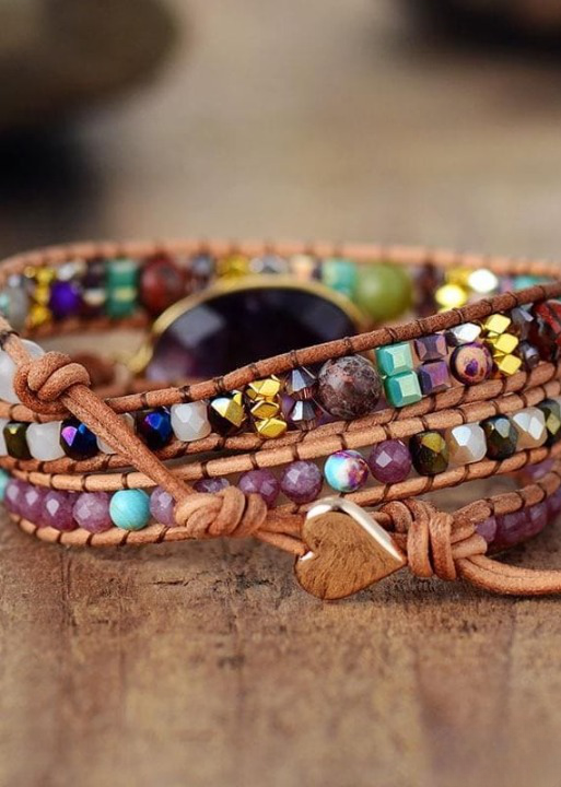 Woman Boho Stacked Bracelets