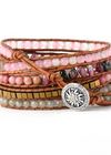Boho Beaded Bracelets - Pink Tourmaline