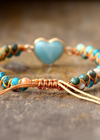 Boho Bracelet - Blue Heart